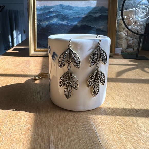 Anthropologie Leaf Earrings - Picture 4 of 4